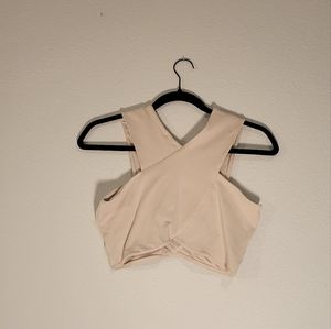 Beige crop top